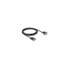 Delock Seriell Kabel RS-232 D-Sub9 Buchse zu D-Sub9 Buchse Stromanschluss an Pin 9 3 m