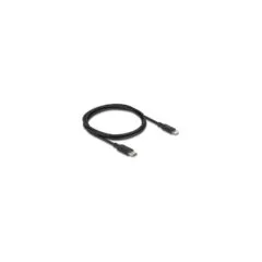 Delock Slim Daten- und Ladekabel USB Type-CTM zu LightningTM für iPhoneTM. iPadTM. iPodTM schwarz 1 m MFi