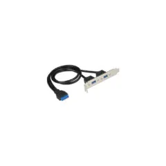 Delock Slot plate 1 x 19 pin USB 3.0 header to 2 x USB 3.0 Type-A, slot cover