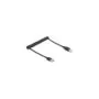Delock Spiral USB 2.0 Cable - USB-A to USB-B