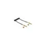 Delock Spiralkabel 3.5 mm 3 Pin Klinkenstecker zu Klinkenstecker mit Schraubadapter 1 m
