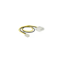Delock Stromkabel 2 Pin Stecker to 3 Pin Buchse (Lüfter) 30 cm
