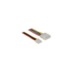 Delock Stromkabel 4 Pin Stecker to 4 Pin Floppy Buchse 40 cm