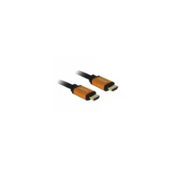 DeLOCK Ultra High Speed HDMI Cable - Model 85727 - 48 Gbps, 8K@60Hz, 1 m, Black/Gold