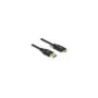 Delock USB 10 Gbps Kabel Typ-A Stecker zu USB Type-CTM Stecker mit Schrauben seitlich 0.5 m