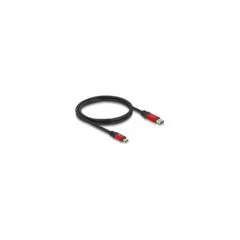 Delock USB 10 Gbps Kabel USB Typ-A Stecker zu USB Type-CTM Stecker 1 m rot Metall