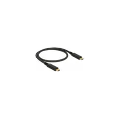 Delock USB 10 Gbps Kabel USB Type-CTM zu USB Type-CTM 0.5 m PD 3 A E-Marker