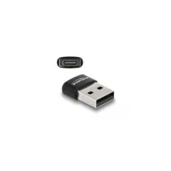 DELOCK USB 2.0 Adapter USB Type-A to USB Type-C - Black