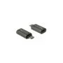 DELOCK USB 2.0 Micro-B (Male) to USB Type-C (Female) Adapter - 65927 - Anthracite
