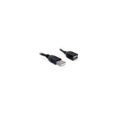 DeLock USB 2.0 (ST-BU) 0.15m Verlängerungskabel Schwarz