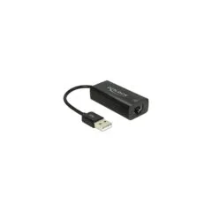 Delock USB 2.0 Typ-A Netzwerk Adapter 10 100 Mbps LAN 1 x RJ45