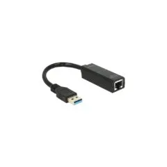 DeLock USB 3.0 to Gigabit LAN (ST-BU) Adapter Black - ST-BU - USB 3.0, Gigabit Ethernet