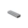 DELOCK USB 3.2 Gen 1 Hub with 7 USB-A Ports, USB-C PD 3.0 Port, Fast-Charge Port, Switch & LED