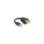 Delock USB 3.2 Gen 1 Kabel Typ-A Stecker zu Terminalblock Adapter mit Drucktaster 15 cm