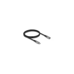Delock USB 40 Gbps Verlängerungskabel USB Type-CTM Stecker zu Buchse PD 3.1 240 W 1 m grau Metall