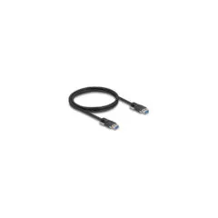 Delock USB 5 Gbps Kabel Typ-A Stecker zu Typ-A Stecker mit Schraubenabstand 19 mm M3 Schrauben 1 m schwarz