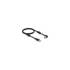Delock USB 5 Gbps Kabel Typ-A Stecker zu Typ-B Stecker 90° rechts gewinkelt 1 m