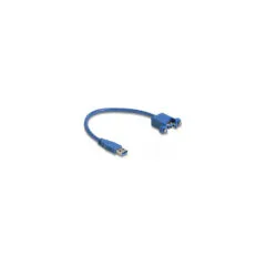 Delock USB 5 Gbps Kabel Typ-A Stecker zu USB 5 Gbps Typ-A Buchse zum Einbau 25 cm