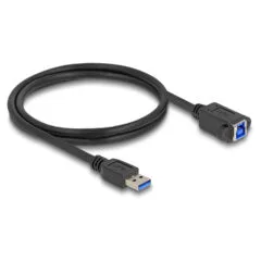 Delock USB 5 Gbps Kabel USB Typ-A Stecker zu USB Typ-B Buchse zum Einbau 1 m schwarz