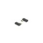 Delock USB Adapter 40 Gbps USB Type-CTM PD 3.1 240 W Stecker zu Buchse gewinkelt links rechts 8K 60 Hz