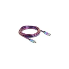 DeLOCK USB-C 2.0 Cable - USB-C to USB-C PD 3.0, 60W, 2m - Multicolour