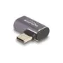 DELOCK USB-C to USB-C Adapter 40 Gbps USB4 PD 100W - Right-Angle, Aluminum, 8K60 Hz