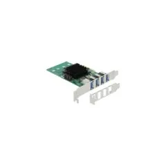 DeLOCK USB Expansion Card - PCIe x4 to 4x ext. USB 3.0 Quad C.LP