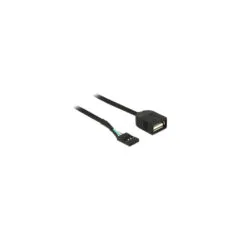 Delock USB Kabel Pin Header Buchse to USB 2.0 Typ-A Buchse 40 cm