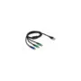 Delock USB Ladekabel 3 in 1 Typ-A zu Micro USB 2 x USB Type-CTM 1 m