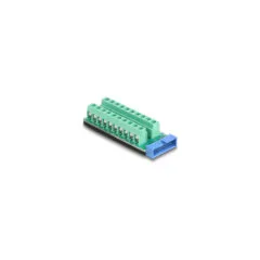 Delock USB Pfostenstecker zu Terminalblock Adapter 20 Pin
