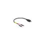 Delock USB Stromkabel Micro-B auf 2 x Pfostenstecker einzeln Strom 10 cm