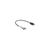 Delock USB Stromkabel Typ-C auf 2 x Pfostenstecker einzeln Strom 20 cm