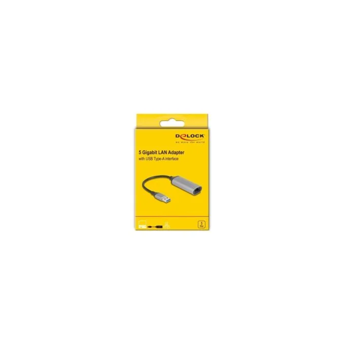 DELOCK USB Typ-A 5 Gigabit LAN Adapter - USB-A 3.0 to 5GbE — image 2