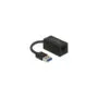 Delock USB Typ-A Netzwerk Adapter Gigabit LAN 1 x RJ45 kompakt schwarz ASIX