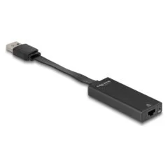 Delock USB Typ-A Netzwerk Adapter Gigabit LAN 1 x RJ45 slim ASIX