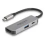 Delock USB Type-CTM Adapter zu HDMI 4K 60 Hz mit USB Typ-A und USB Type-CTM PD 95 W