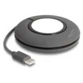 Delock USB Type-CTM Aufrollladekabel für Apple Watch 1 m grau magnetisch