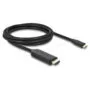 Delock USB Type-CTM zu HDMI Kabel (DP Alt Mode) 8K 60 Hz mit HDR Funktion 2 m schwarz