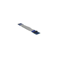 Delock Verlängerung Mini PCI Express mSATA Stecker to Slot Riser Karte mit flexiblem Kabel 13 cm