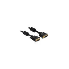 Delock Verlängerungskabel DVI 24+5 Stecker to DVI 24+5 Buchse 1 m schwarz