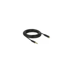 Delock Verlängerungskabel Klinke 4.4 mm 5 Pin Stecker zu Buchse 5 m schwarz