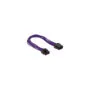 Delock Verlängerungskabel Stromversorgung 8 Pin EPS Stecker to 8 Pin EPS Buchse Textilummantelung violett