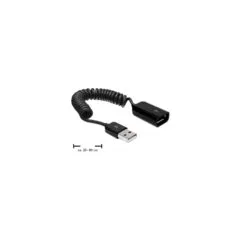 Delock Verlängerungskabel USB 2.0-A Stecker Buchse Spiralkabel