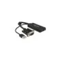 DELOCK VGA to HDMI Adapter with Audio - Black