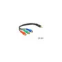 DeLock Videokabel - Component Video - RCA x 3 0.24m Black