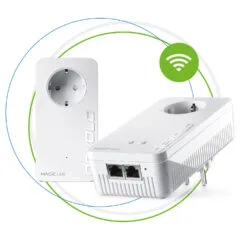 devolo Magic 2 WiFi next Powerline Starter Kit 1x devolo Magic 2 WiFi next Adapter. 1x devolo Magic 2 LAN Adapter