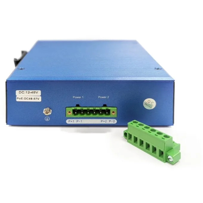 Digitus 16+2P Industrial Gigabit Ethernet Switch L2 Managed - Black/Blue, 16x Gigabit RJ-45 + 2 SFP — image 5