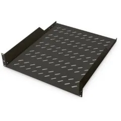 Digitus 19' 2U Fixed-Install Rack Shelf - Black