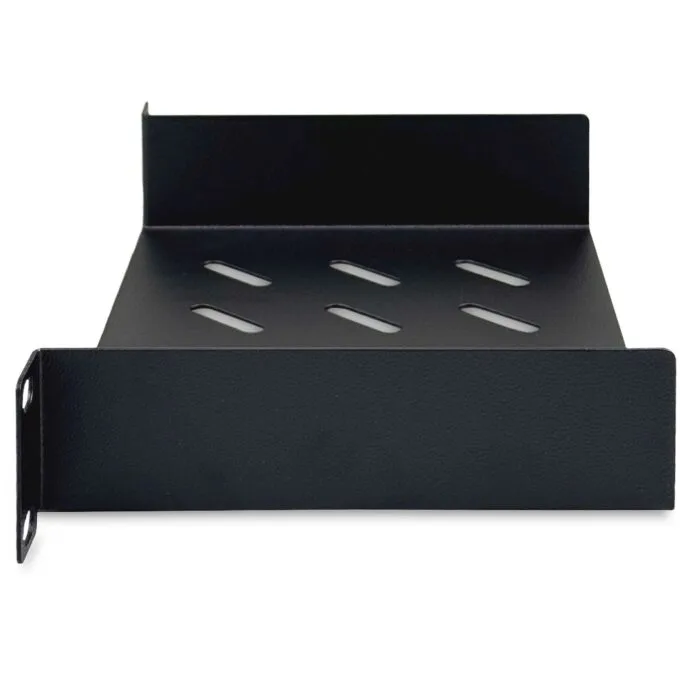 DIGITUS 1U Rack Shelf - Black - 254 mm Deep — image 2