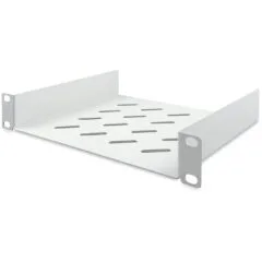 DIGITUS 254 mm depth 1U rack shelf - Grey RAL7035